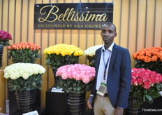 Moses of AAA Growers presenting their Bellissimo roses